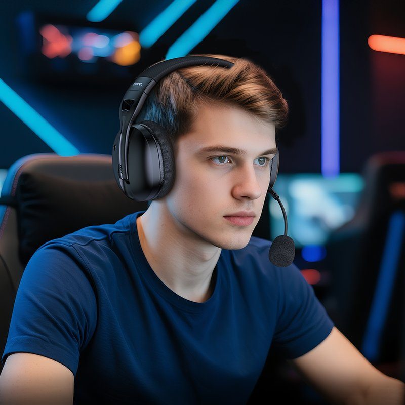 Навушники ігрові HOCO W114 Magic four-mode gaming headphones Black (6942007671439) 8