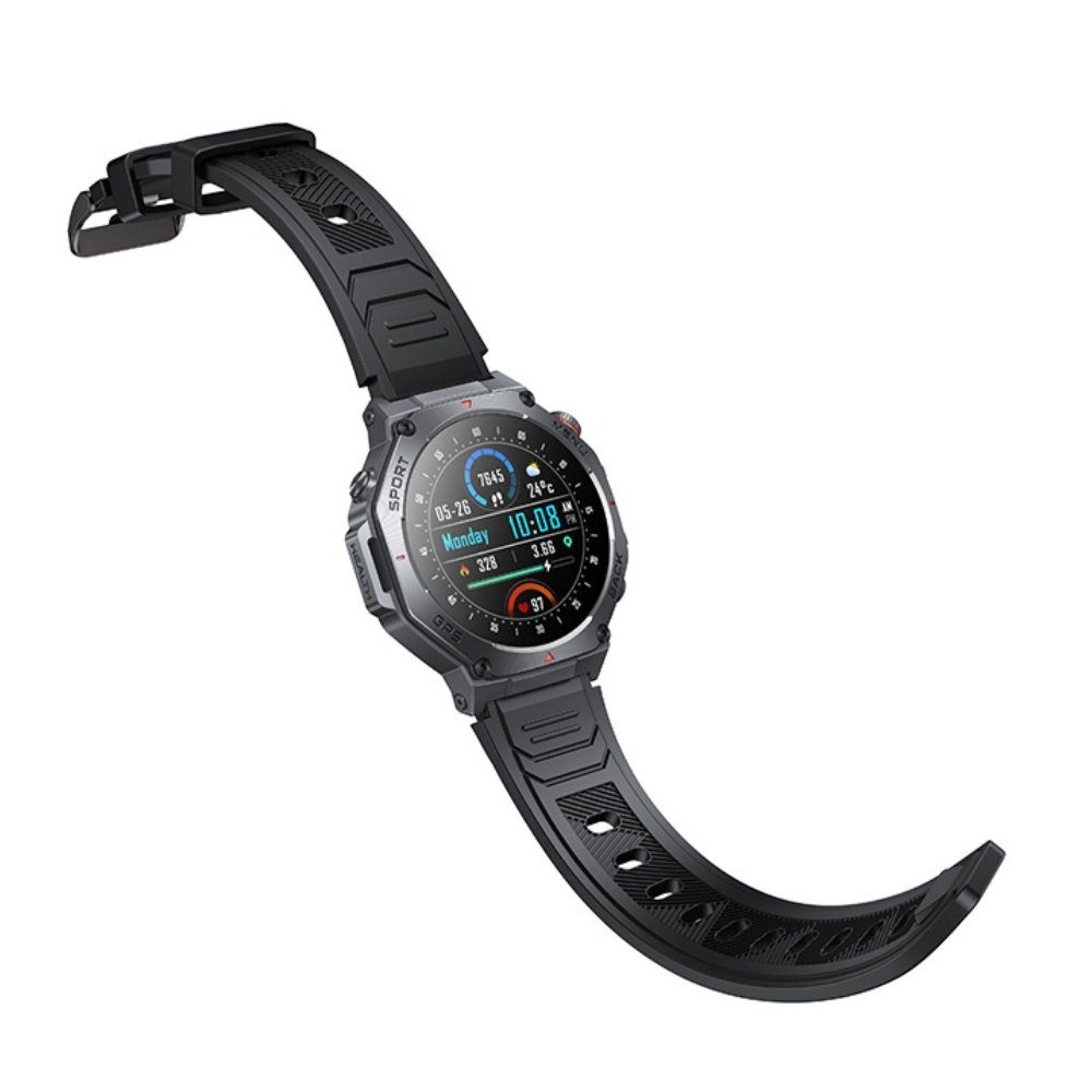 Смарт-годинник HOCO Y37 AMOLED 36mm. 520 mAh. GPS sports watch(call version) Black (6942007666046) 5