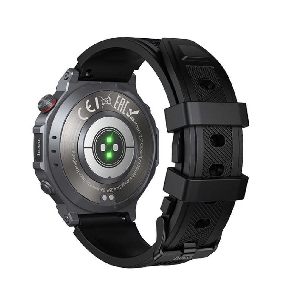 Смарт-годинник HOCO Y37 AMOLED 36mm. 520 mAh. GPS sports watch(call version) Black (6942007666046) 7
