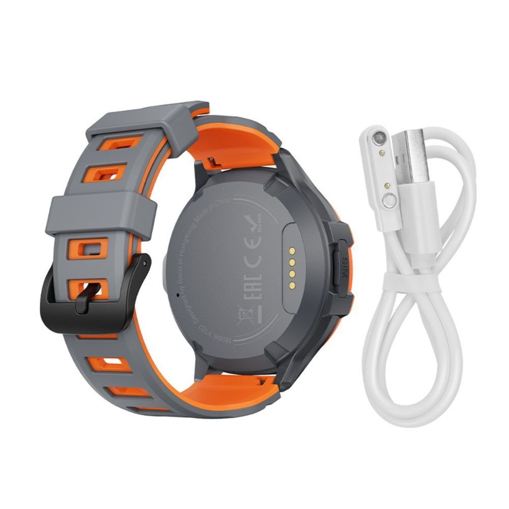 Дитячий смарт-годинник HOCO Y107 4G 32mm. 700 mAh. IP54. children phone watch orange (6942007666060) 5