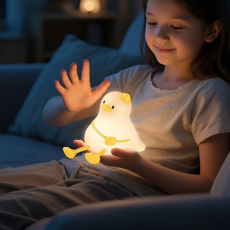 Світильник HOCO HX16 2W. 1200 mAh. Silicone lamp Duck (6942007672757) 6