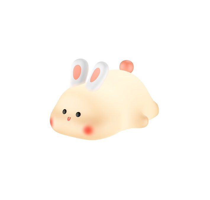 Світильник HOCO HX16 2W. 1200 mAh. Silicone lamp Rabbit (6942007672764)