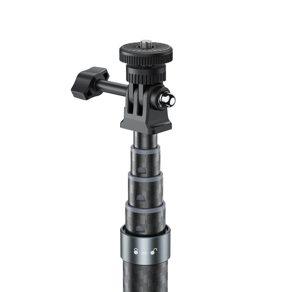 Монопод ACEFAST E38 1.2m carbon fiber telescopic selfie stick Gray-Black (6974316286028) 5