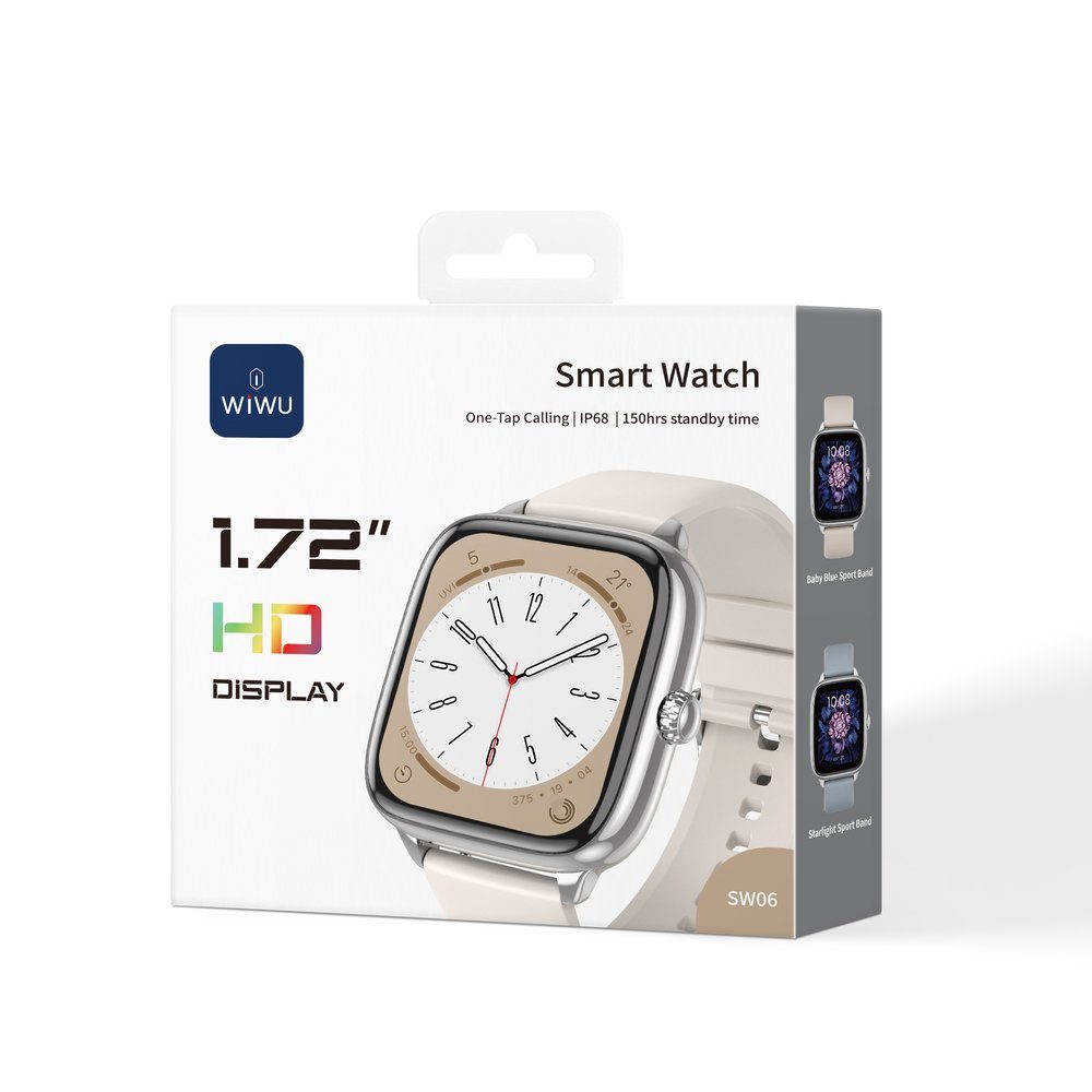 Смарт-годинник WIWU Smart Watch SW06 Silver (6977703656718) 2