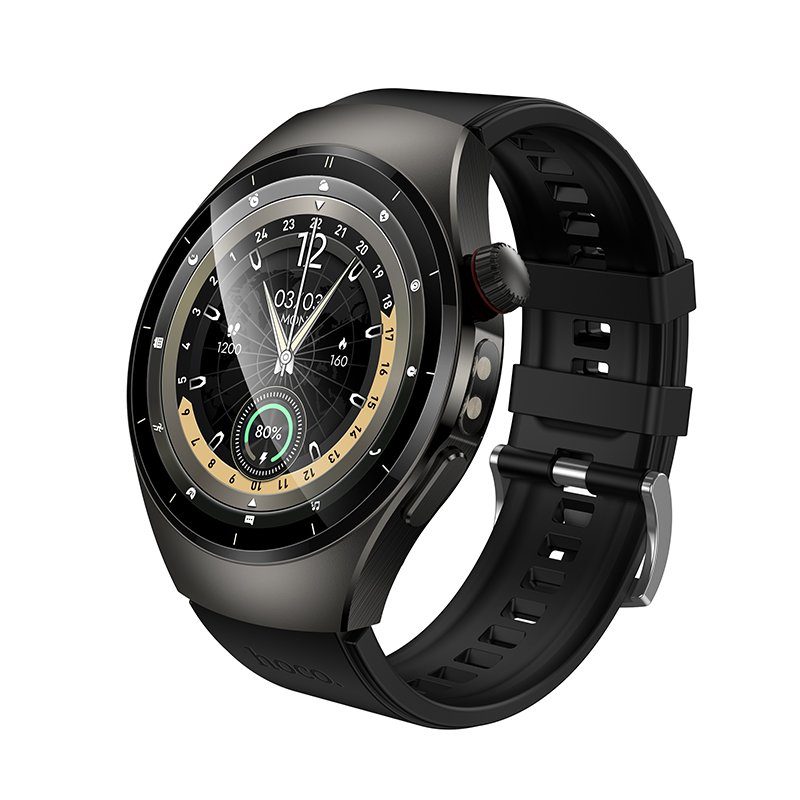 Смарт-годинник HOCO Y40 38mm. 315 mAh. IP68  Smart watch(call version) Black (6942007672078)