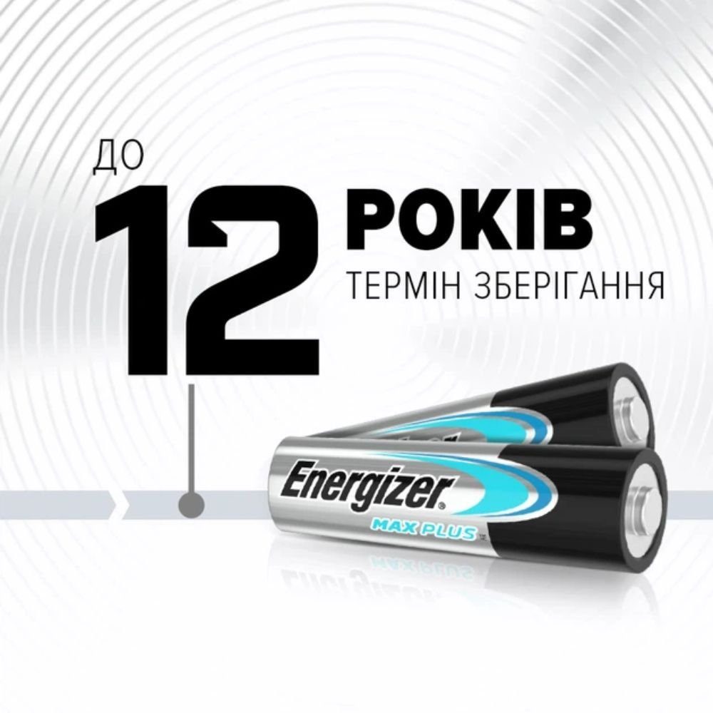 Батарейка Energizer LR3/AAA Max Plus Alkaline (4шт) (7638900437461) 3