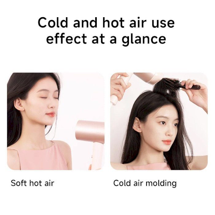 Фен Xiaomi Doco negative ion hair dryer soft and fast dry hair care Small Milk (Китайська вилка) (AN001SM) 9