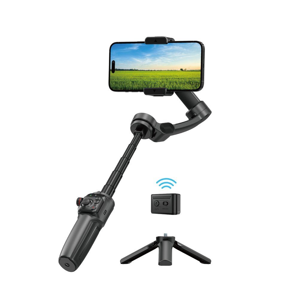 Триосьовий стабілізатор WIWU AI Smart Checking Gimbal PRO Wi-SE016 Black (6977703654363) 6