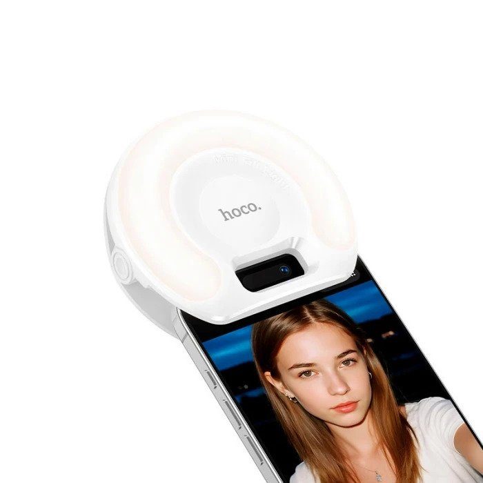Лампа на телефон HOCO K160 Olas fill light White (6942007671774) 6