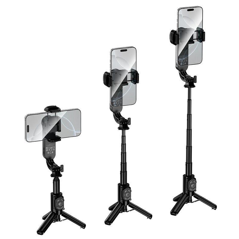Селфі-трипод HOCO K90 Feliz single-axis live broadcast holder Black (6942007673204) 7