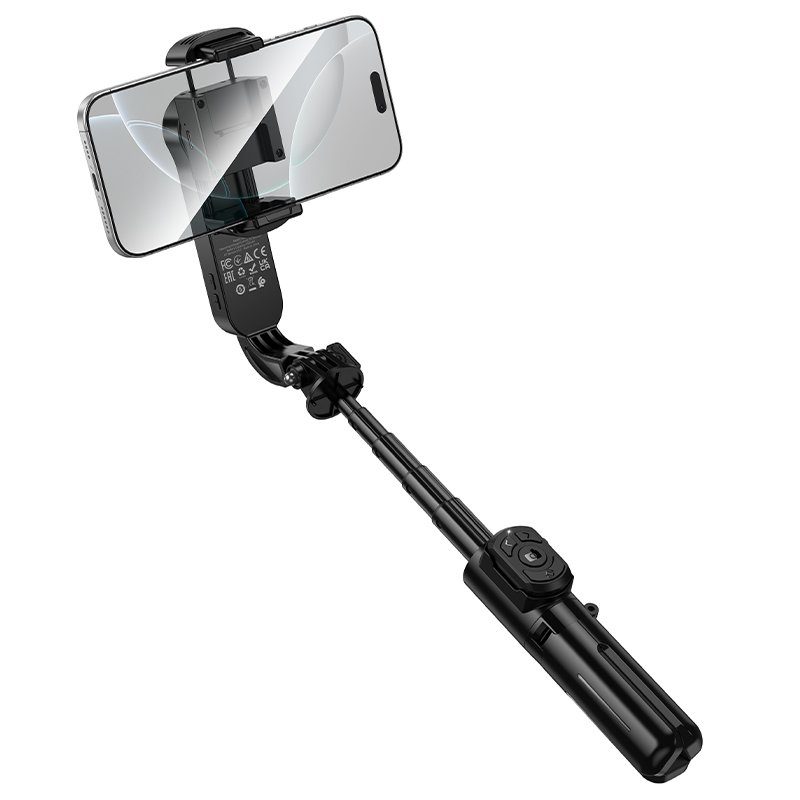 Селфі-трипод HOCO K90 Feliz single-axis live broadcast holder Black (6942007673204) 4