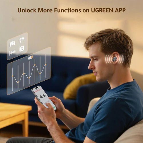 Бездротові навушники TWS UGREEN WS220 Dots Black (UGR-75628) 3