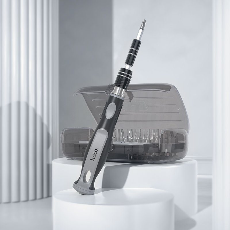 Набір викруток HOCO UT10 32-in-1 screwdriver set gray and black (6942007674614) 7