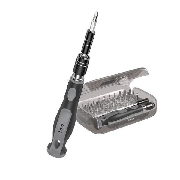 Набір викруток HOCO UT10 32-in-1 screwdriver set gray and black (6942007674614)