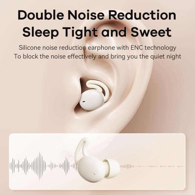Бездротові навушники TWS REMAX Dreamer Series True Wireless Music Earbuds SleepBuds Z2 Beige (6954851209232) 6