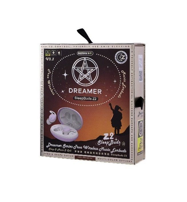 Бездротові навушники TWS REMAX Dreamer Series True Wireless Music Earbuds SleepBuds Z2 Beige (6954851209232) 2