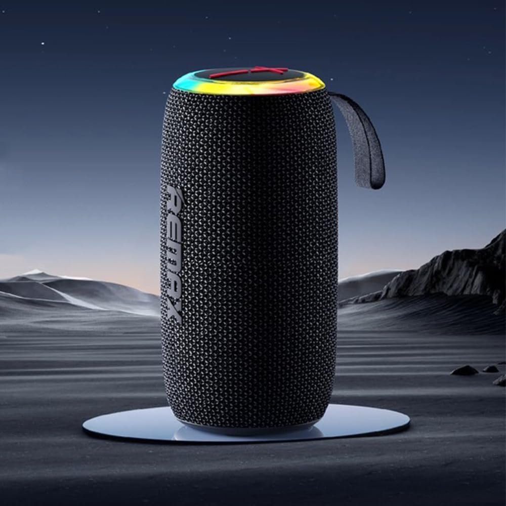 Портативна колонка REMAX RB-M82 Party Light Portable Wireless Speaker, 2*7W, Black (6954851237150) 4