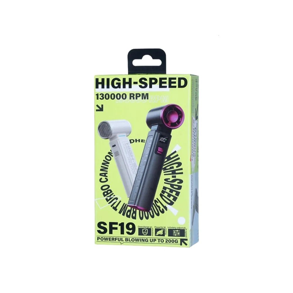 Портативний турбовентилятор REMAX High-Speed 130000 RPM Turbo Cannon Handheld Fan RS-SF19 White (6954851255550) 2