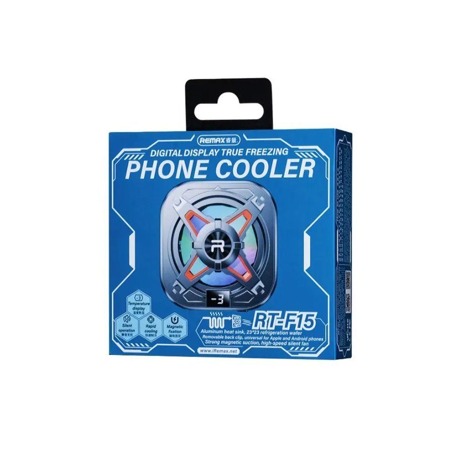 Куллер "REMAX Digital Display True Freezing Phone Cooler RT-F15" Black (6954851252023) 2