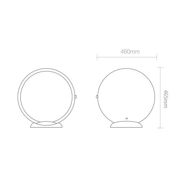 Дзеркало для макіяжу Xiaomi Jordan Judy large 18-inch LED  Makeup Mirror (NV534) 2