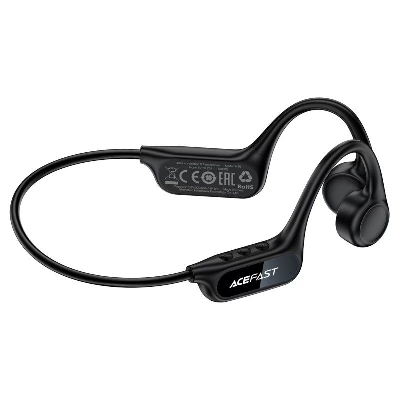 Бездротові спортивні навушники ACEFAST N10 bone conduction BT earphones, IP68, Black (6974316287018 ) 4