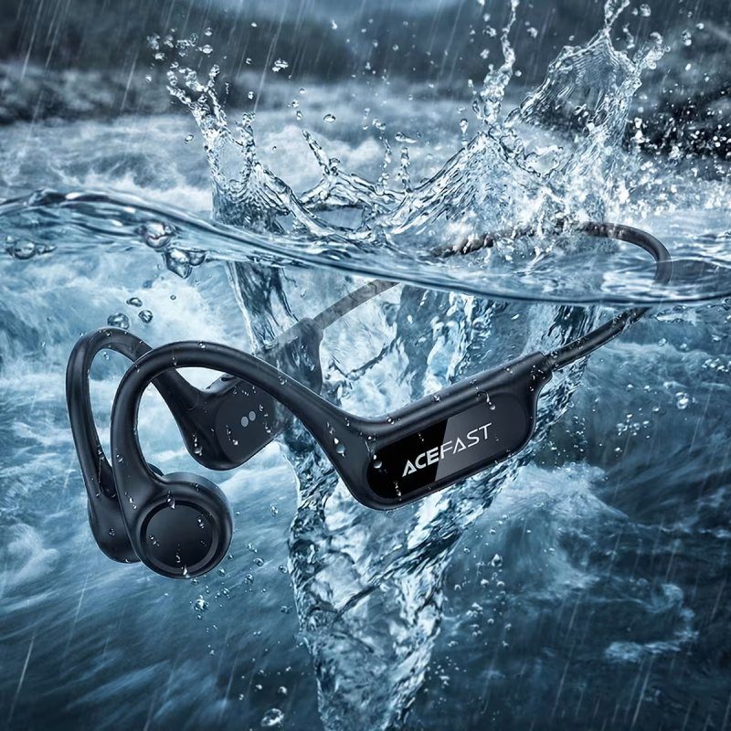 Бездротові спортивні навушники ACEFAST N10 bone conduction BT earphones, IP68, Black (6974316287018 ) 6
