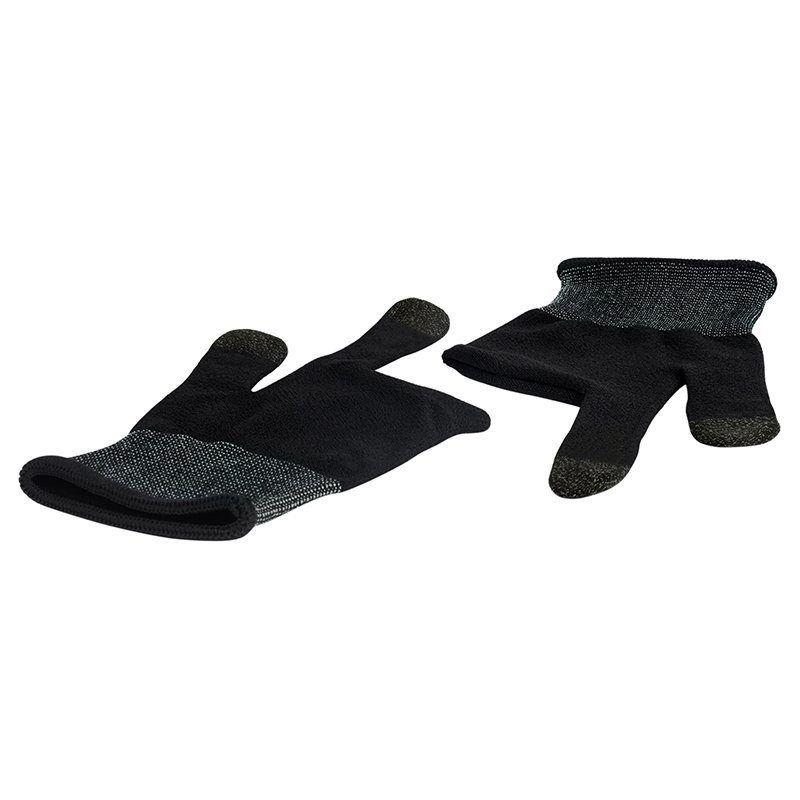 Рукавички ігрові HOCO GA21 Eagle Claw silver fiber two-finger gaming gloves(2PCS pack) Black (6942007666176) 4