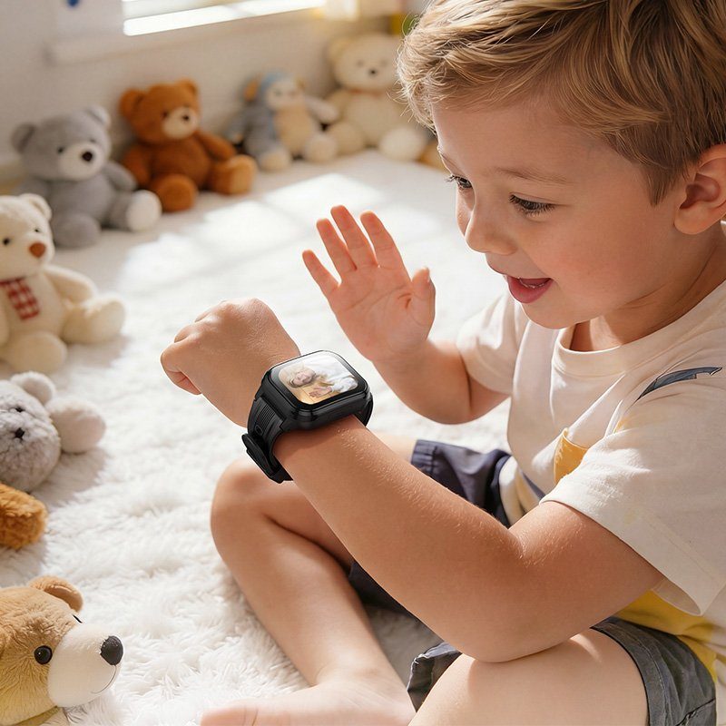 Дитячий смарт-годинник HOCO Y108 4G children phone-watch Black (6942007680936) 4