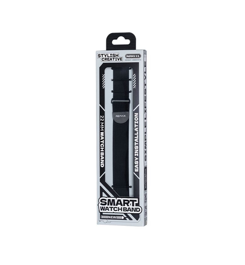 Ремінець для годинника  "REMAX Milanese double-section universal watch Band 22mm WB-01"  Black (6954851251866) 2