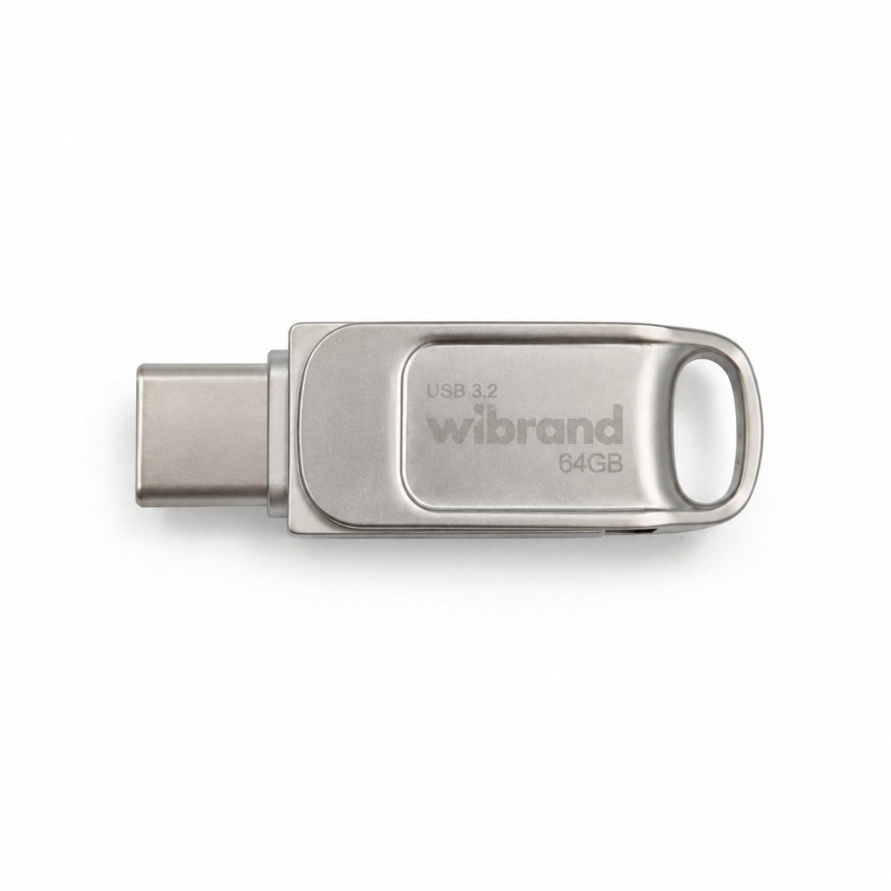 Флеш-накопичувач Wibrand USB 3.2 Gen1 Bee 64GB USB Type-A/USB Type-C Silver (WI3.2TC/BE64TC039S)