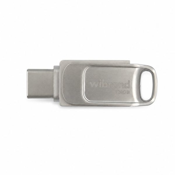 Флеш-накопичувач Wibrand USB 3.2 Gen1 Bee 128GB USB Type-A/USB Type-C Silver (WI3.2TC/BE128TC039S)