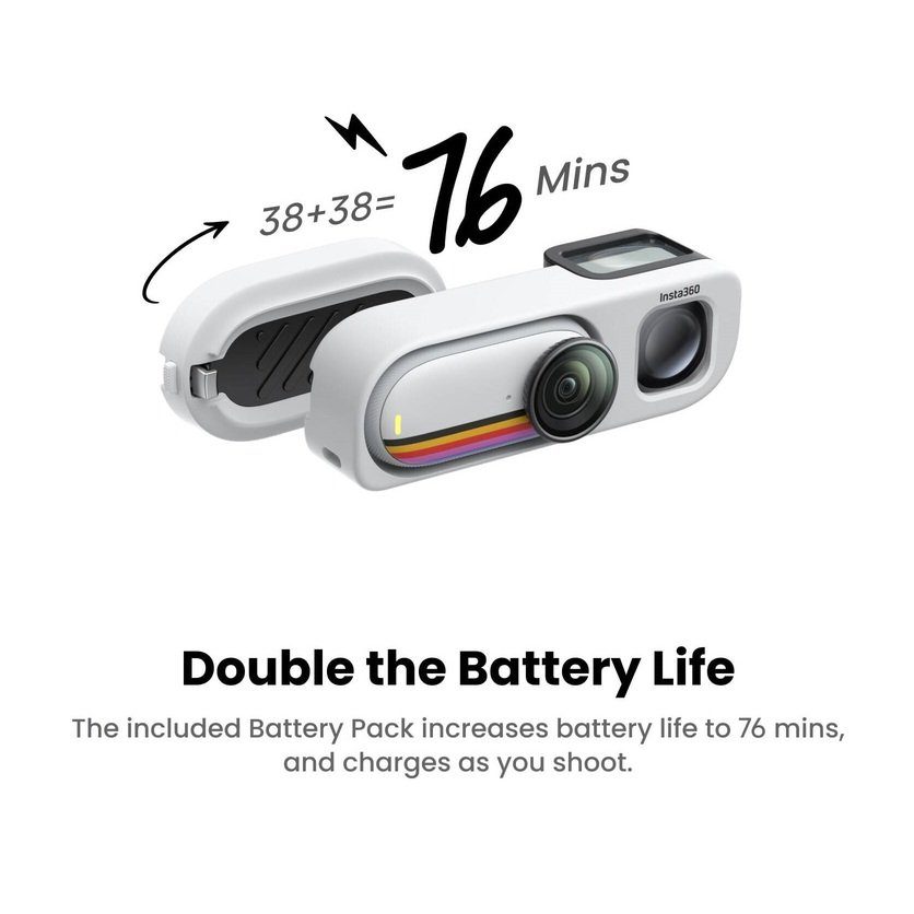 Екшн-камера Insta360 GO 3S Retro Bundle (Special Edition) Canvas White 128G (6942590201402) 8