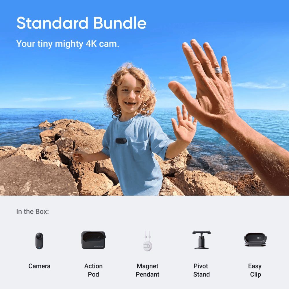 Екшн-камера Insta360 GO 3S Standard Edition Midnight Black 128 GB (6970357857494) 8