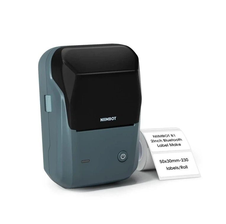 Термопринтер для друку наклейок NIIMBOT B1 DARK BLUE (1AC12121602) 4