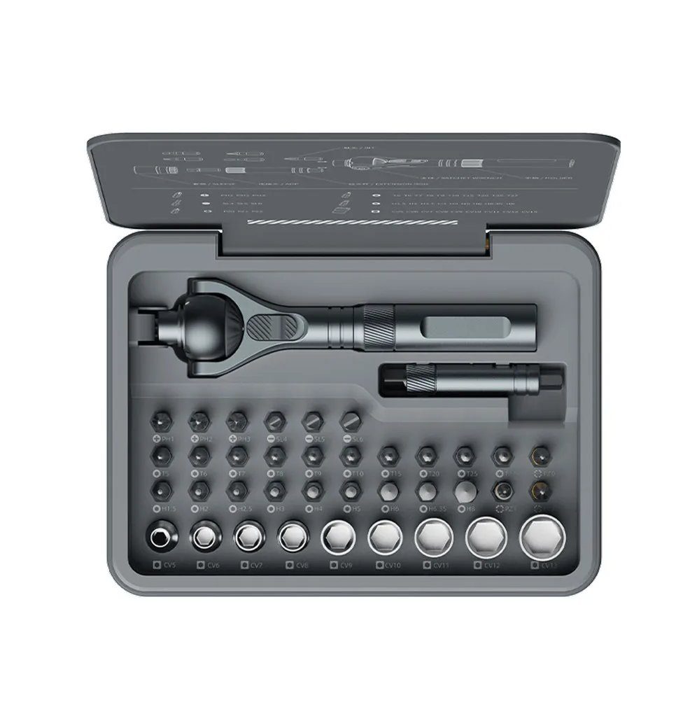 Викрутка з комплектом біт Xiaomi Duke RS2 ratchet screwdriver set gray (RS2)