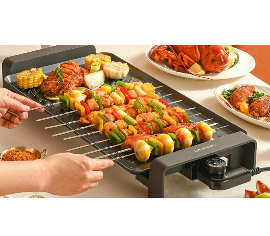 Електрогриль Xiaomi Liven Multi-functional Electric Barbecue Grill Pan, Black (KL-J4726) 5