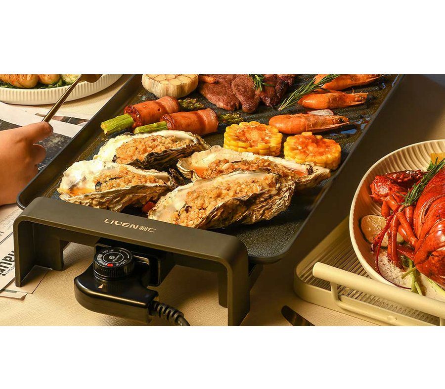Електрогриль Xiaomi Liven Multi-functional Electric Barbecue Grill Pan, Black (KL-J4726) 4