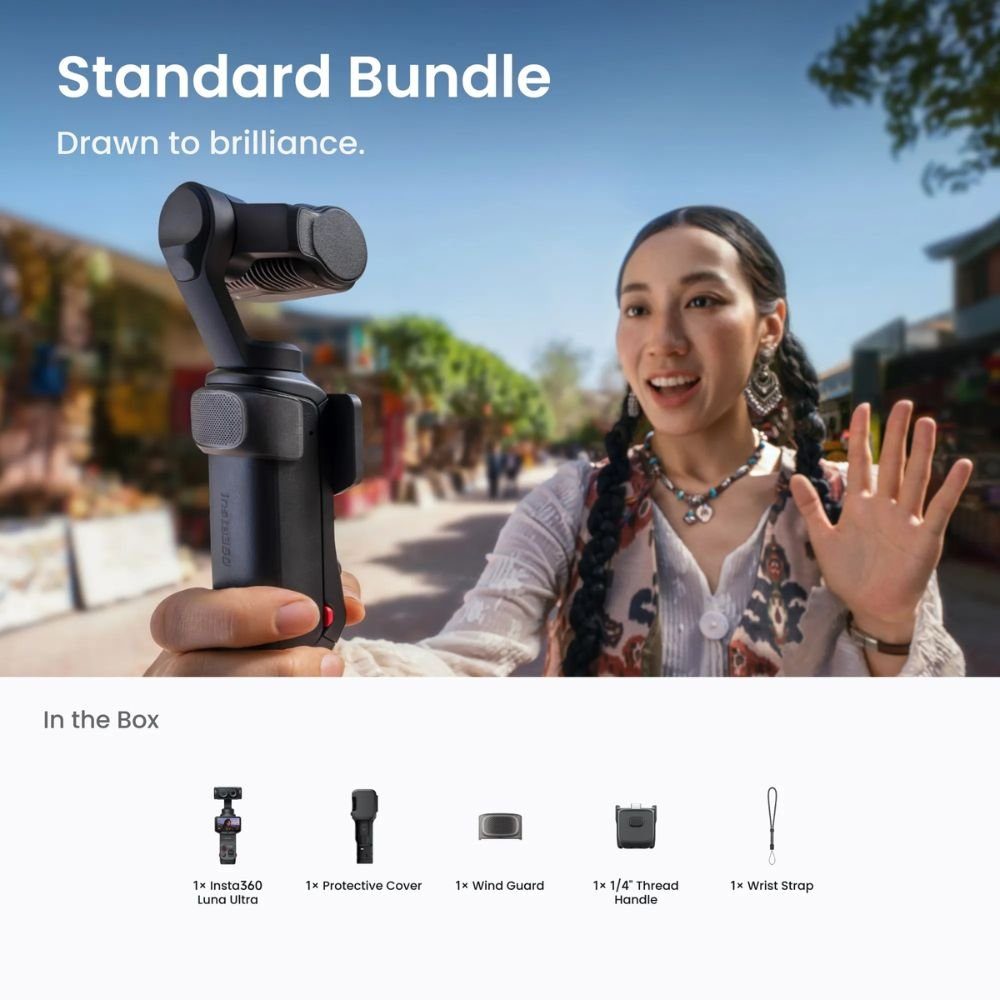 Екшн-камера Insta360 Luna Ultra Standard Bundle (Cosmic Black) (6942590201778) 6