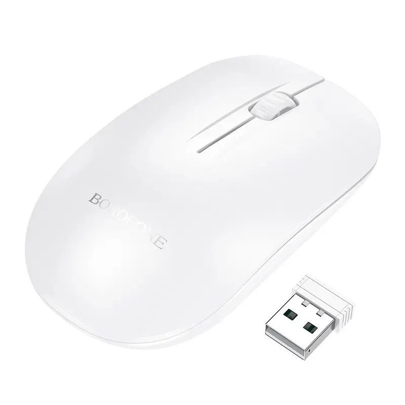 Миша бездротова BOROFONE BG14 Planet 2.4G business wireless mouse White (6941991113383) 3