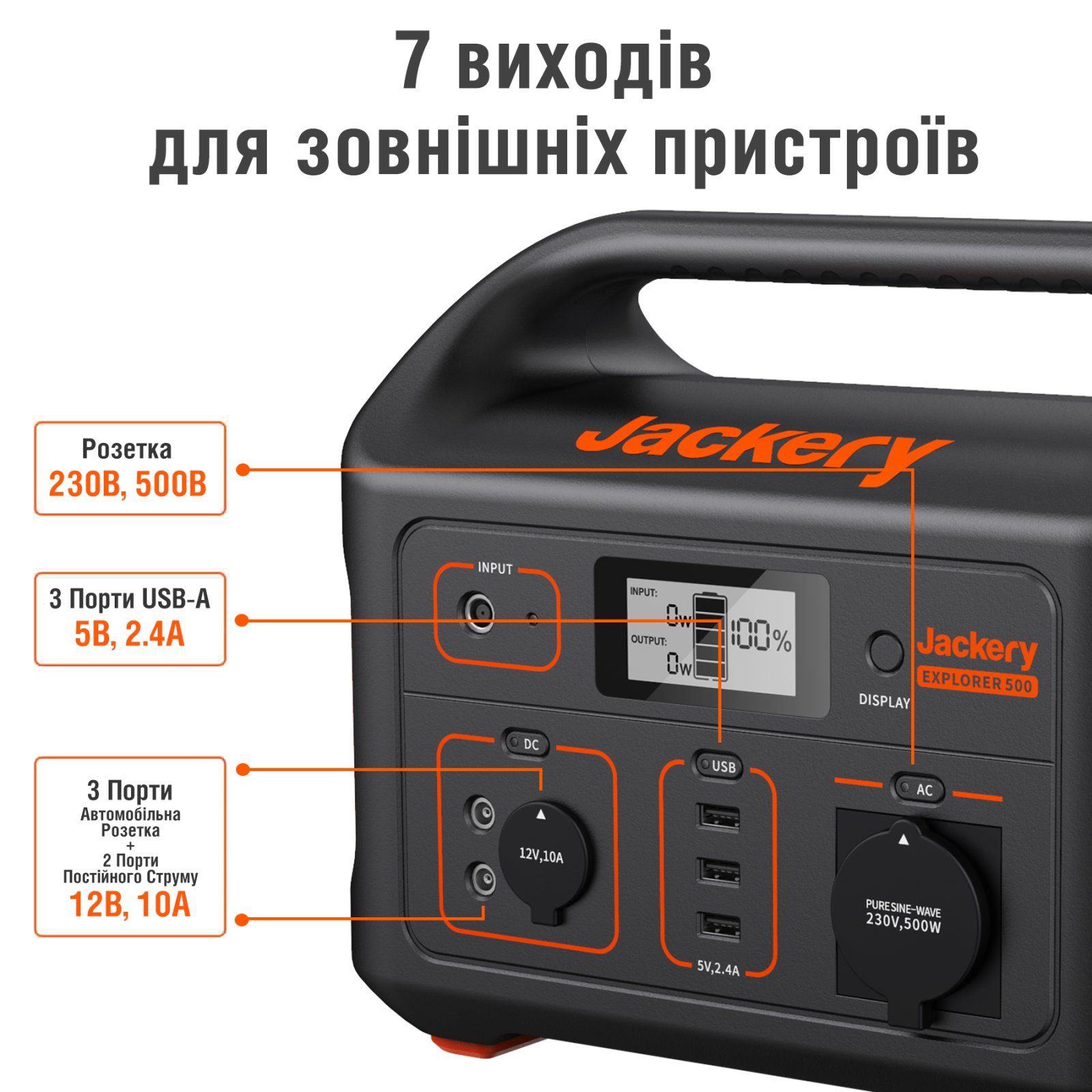 Портативна зарядна станція Jackery Explorer 500EU (Jackery Explorer 500EU) 2