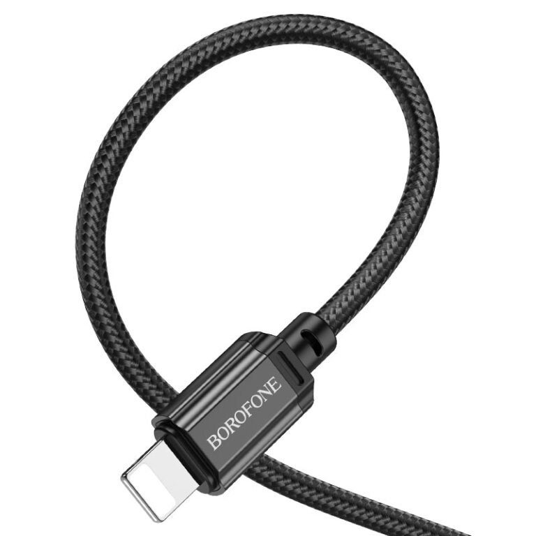 Кабель BOROFONE BX87 Sharp PD charging data cable for iP Black (6974443388985) 4