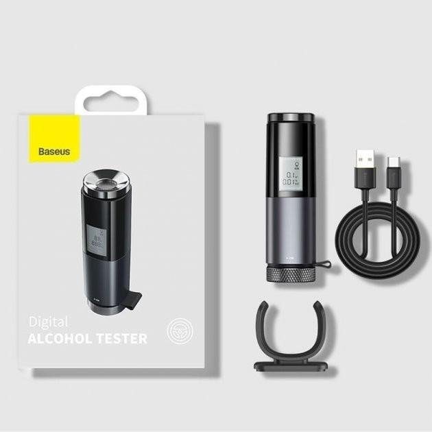 Алкотестер Baseus Digital Alcohol Tester Black (CRCX-01) 8