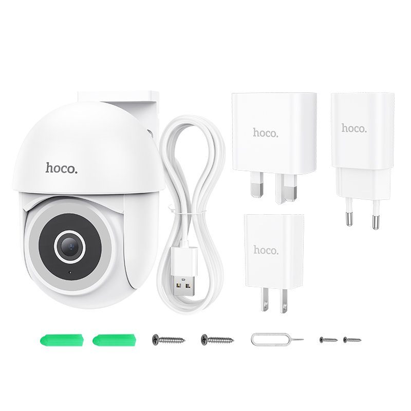 IP-камера відеоспостереження HOCO D2 Outdoor PTZ HD camera White (6942007611688) 6