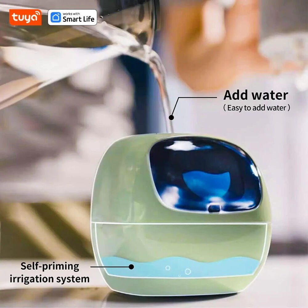 Інтерактивний розумний горщик для рослин Ivy Smart Planter Tuya AI, Yellow (ISPTAY) 6
