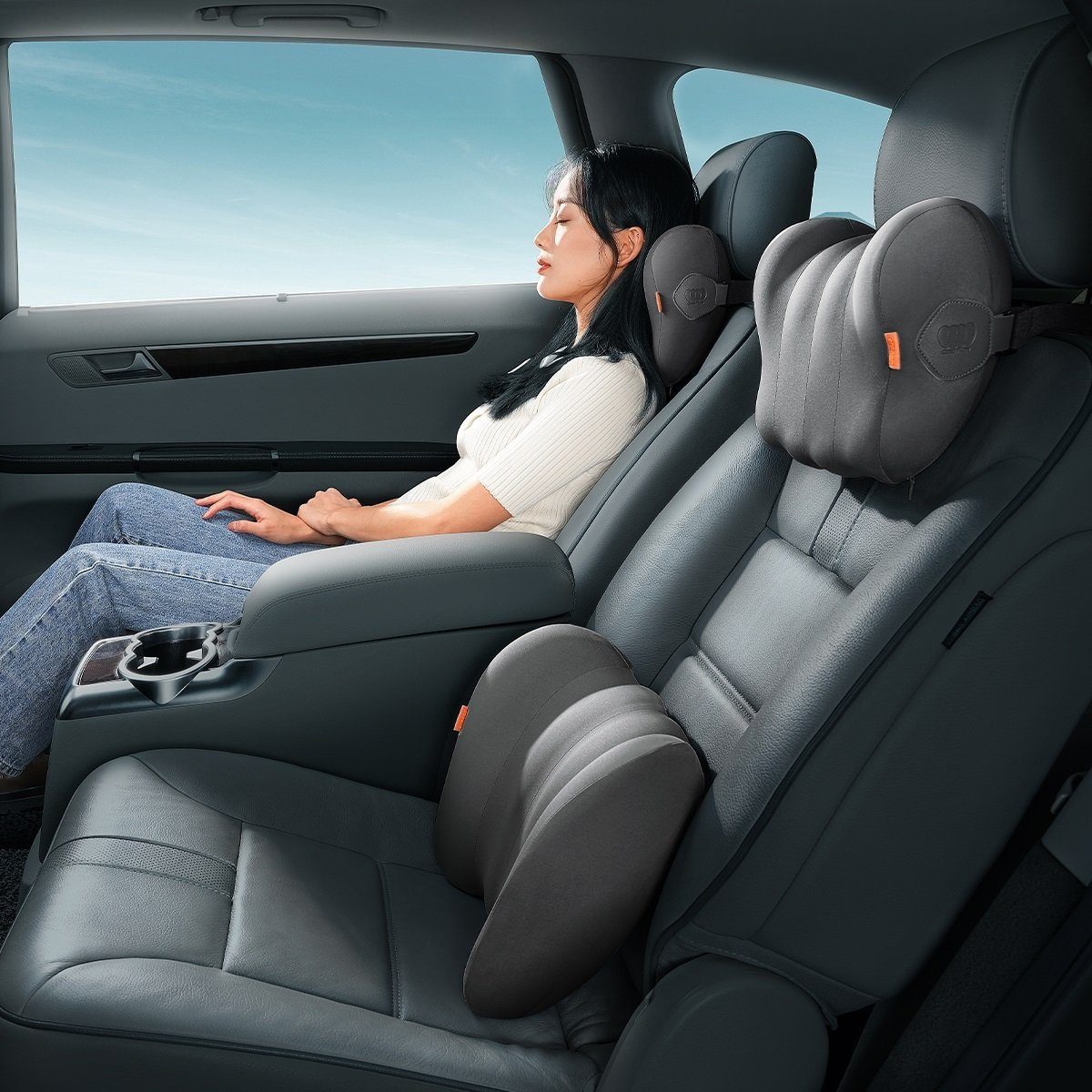 Подушка підголівник Baseus ComfortRide Series Car Headrest Pillow Cluster Black (C20036400111-00) 9