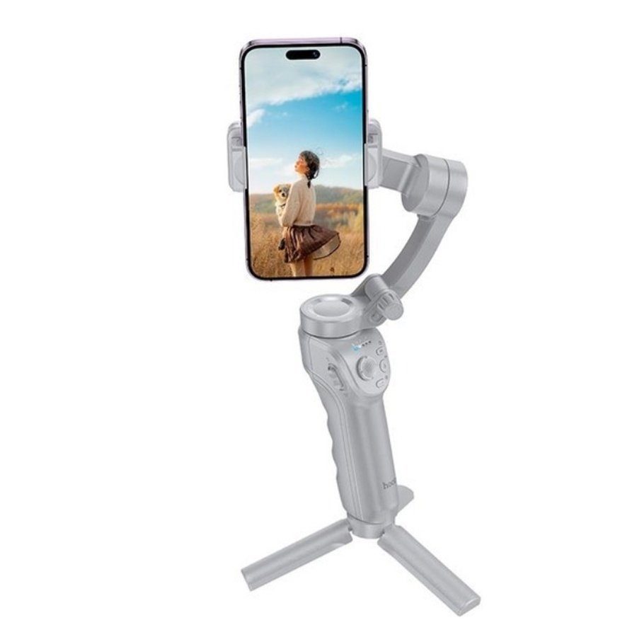 Триосьовий стабілізатор HOCO K24 Support 3-axis smart gimbal Gray (6942007635547) 3