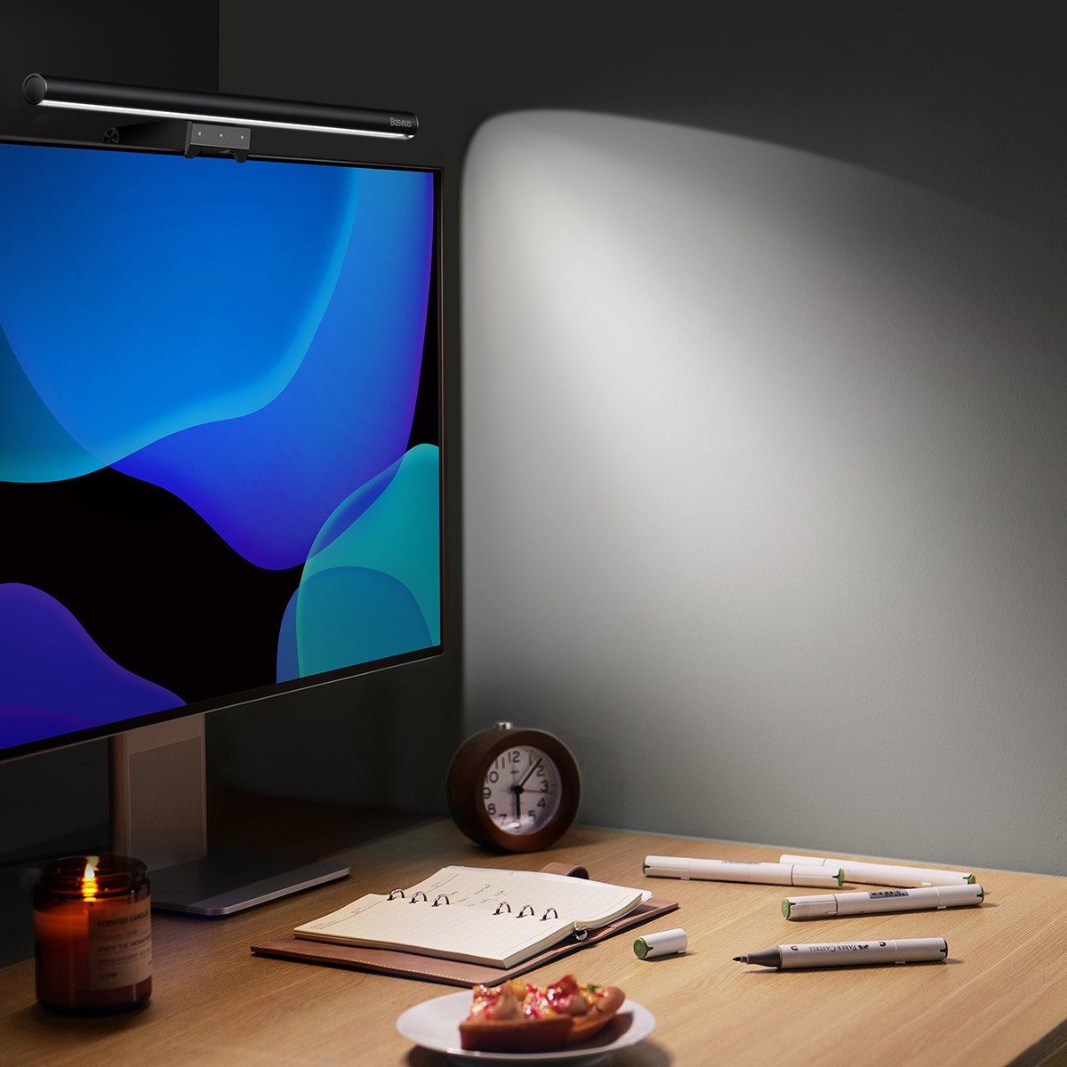 Лампа для монітора Baseus i-wok2 Series  USB Asymmetric Light Source Screen Hanging Light (Youth) Black (DGIW000101) 6