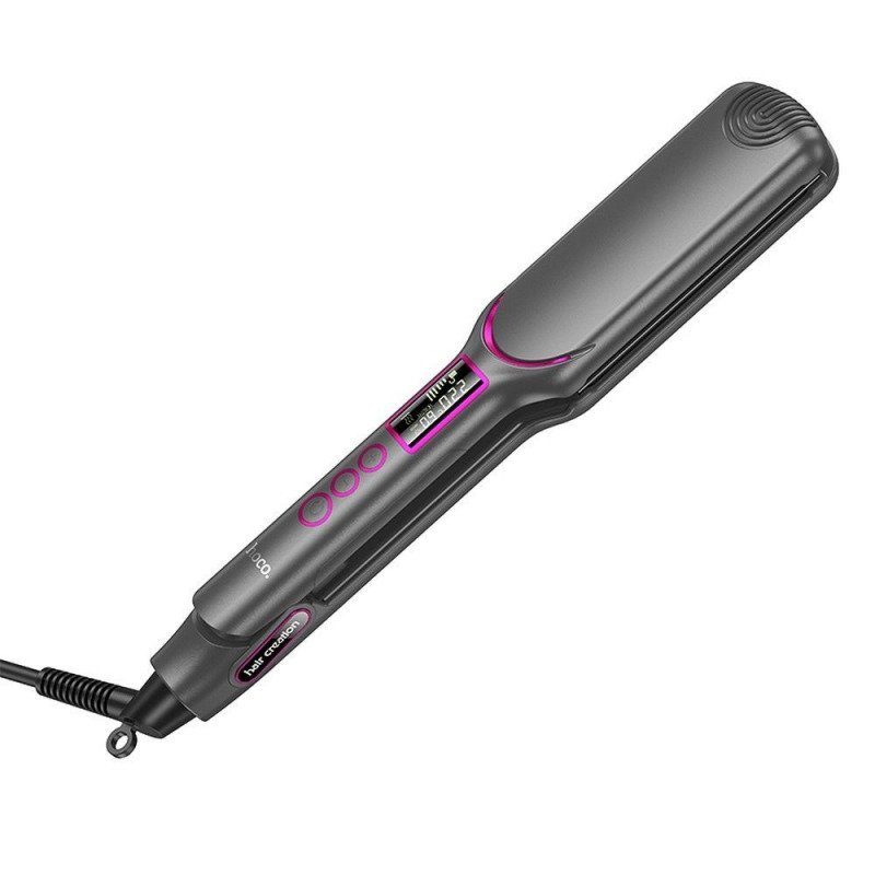 Вирівнювач для волосся з цифровим дисплеєм HOCO HP42 Wide board hair straightener with digital display(EU) Gray (6942007631648) 3