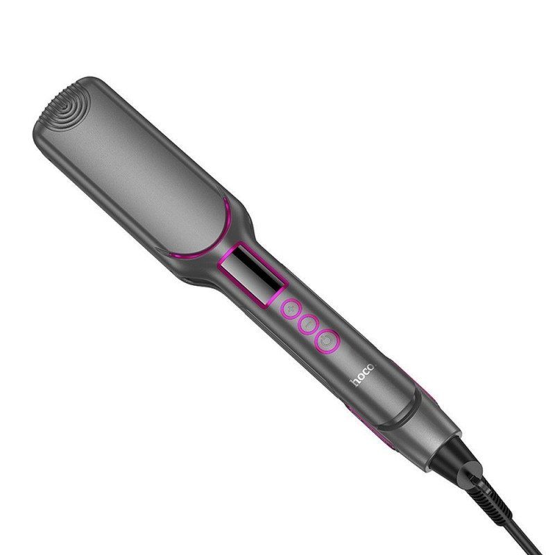 Вирівнювач для волосся з цифровим дисплеєм HOCO HP42 Wide board hair straightener with digital display(EU) Gray (6942007631648) 5