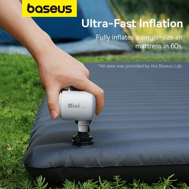 Портативний насос для матраців Baseus PocketGo Portable Air Pump Stellar White (C11157700221-00) 4